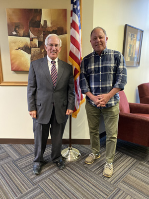 L-R: PIANY past President Fred Holender, CLU, CPCU, ChFC, MSFS.; and Assemblyman Stephen M. Hawley, R-139.
